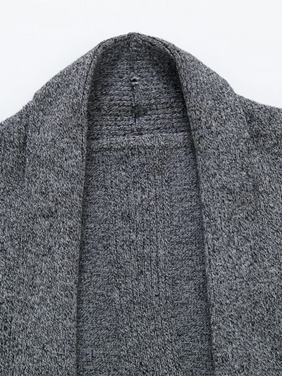 Men's Casual Basic Mid-length Knitted Sweater Cardigan Jacket