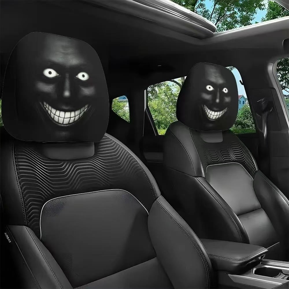 π Funny Cartoon Car Headrest Covers β 2PCS Universal Fit π