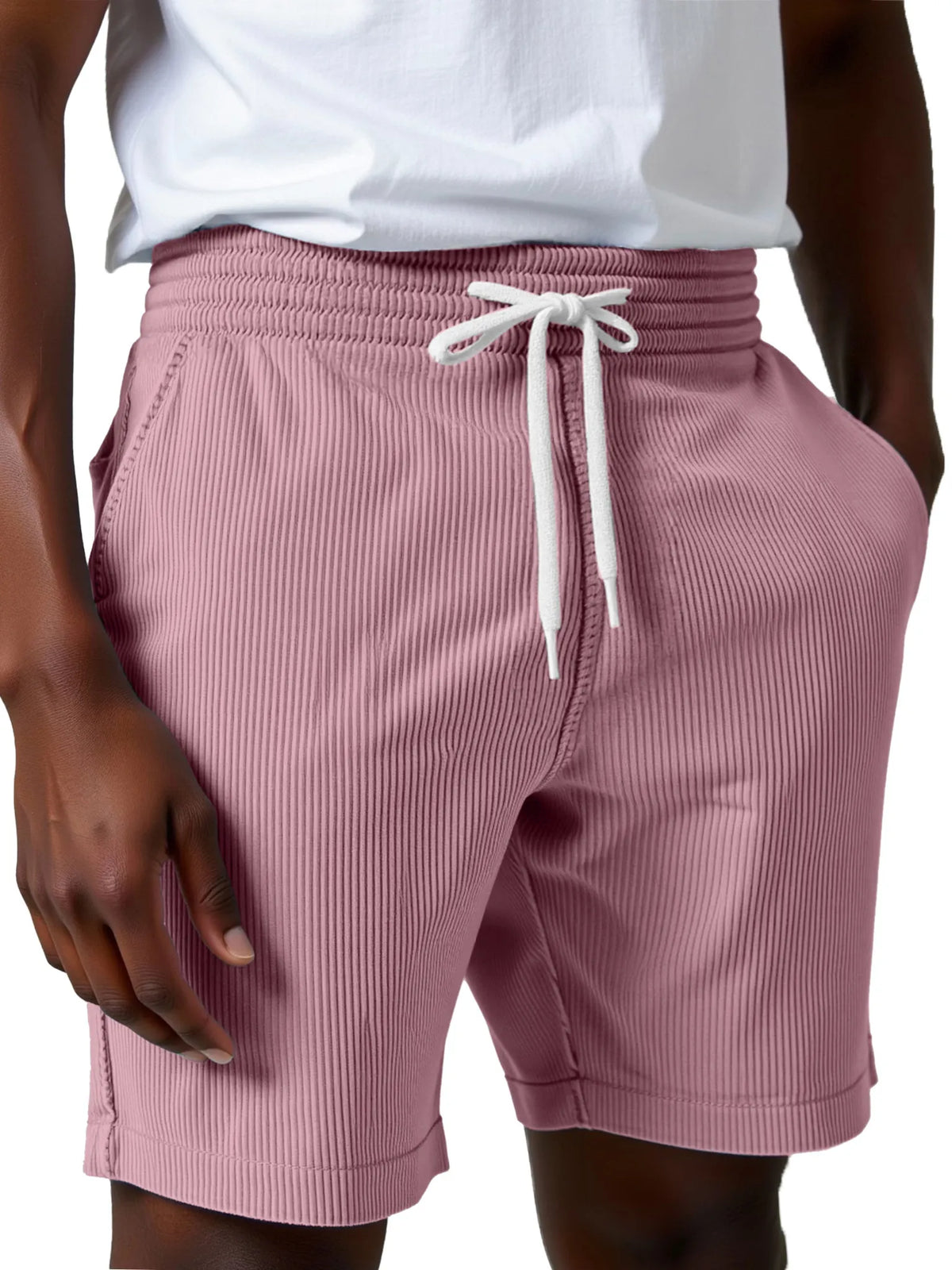 Men's Casual And Comfortable Everyday Simple Corduroy Shorts