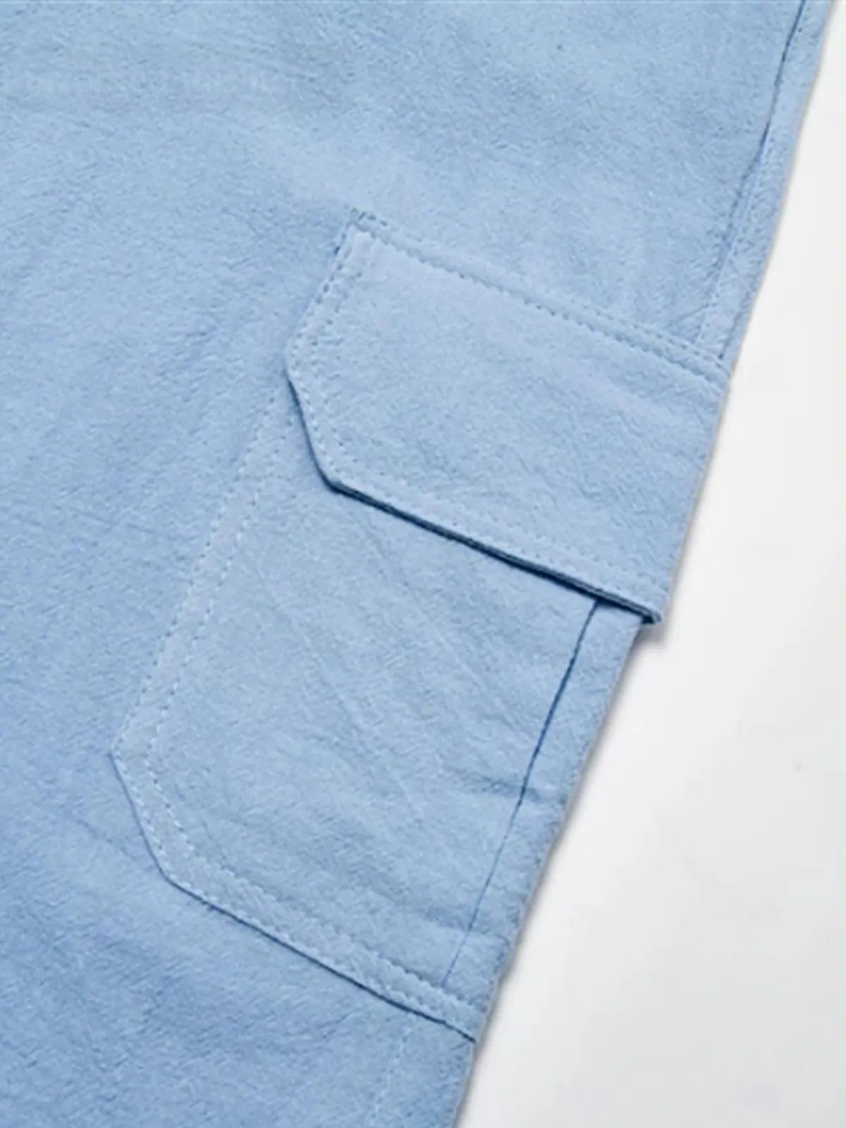 Men's Casual Cotton Drawstring Elastic Waist Shorts