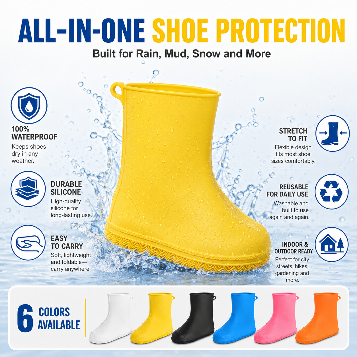 Thick Wear-Resistant Waterproof Shoe Cover