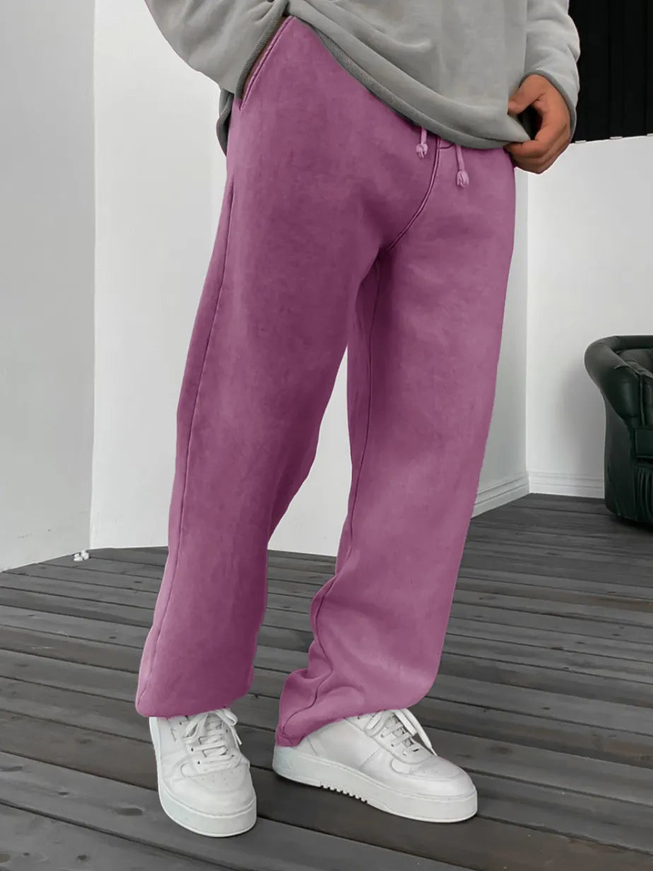 Men's Vintage Distressed Fashionable Thickened Trousers