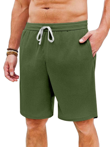 Men's Casual Loose Waffle Beach Shorts