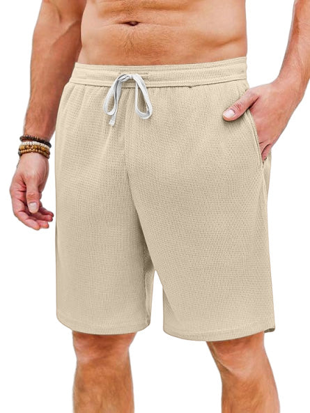 Men's Casual Loose Waffle Beach Shorts