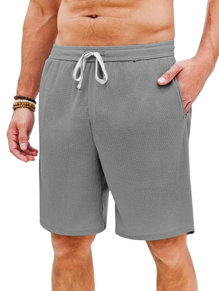 Men's Casual Loose Waffle Beach Shorts