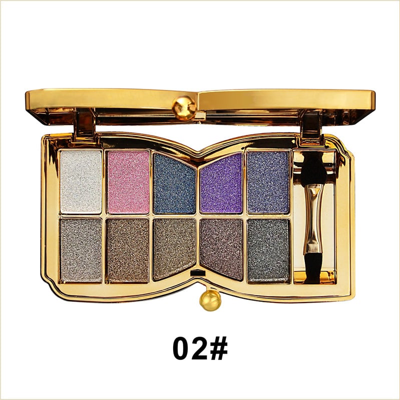 🔥10 Colors Glitter Eyeshadow Palette