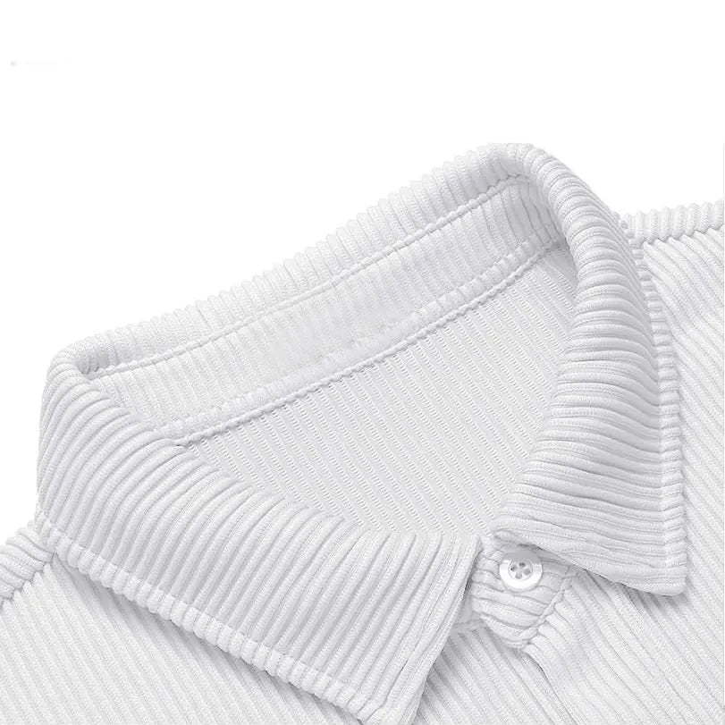 Men's Solid Color Comfortable Pit Short Sleeve Shirt