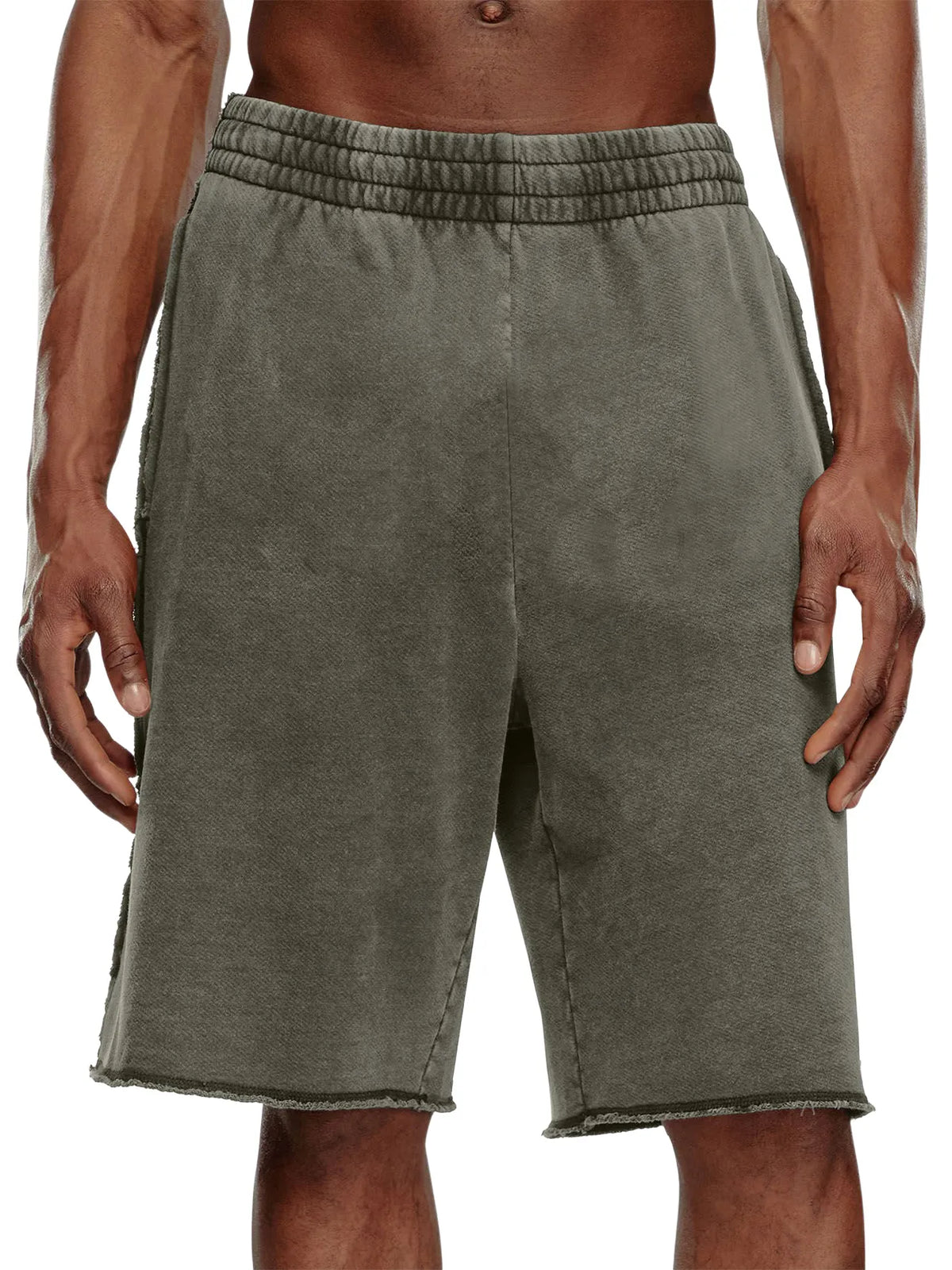 Men's Cotton Washed Distressed Vintage Distressed Shorts