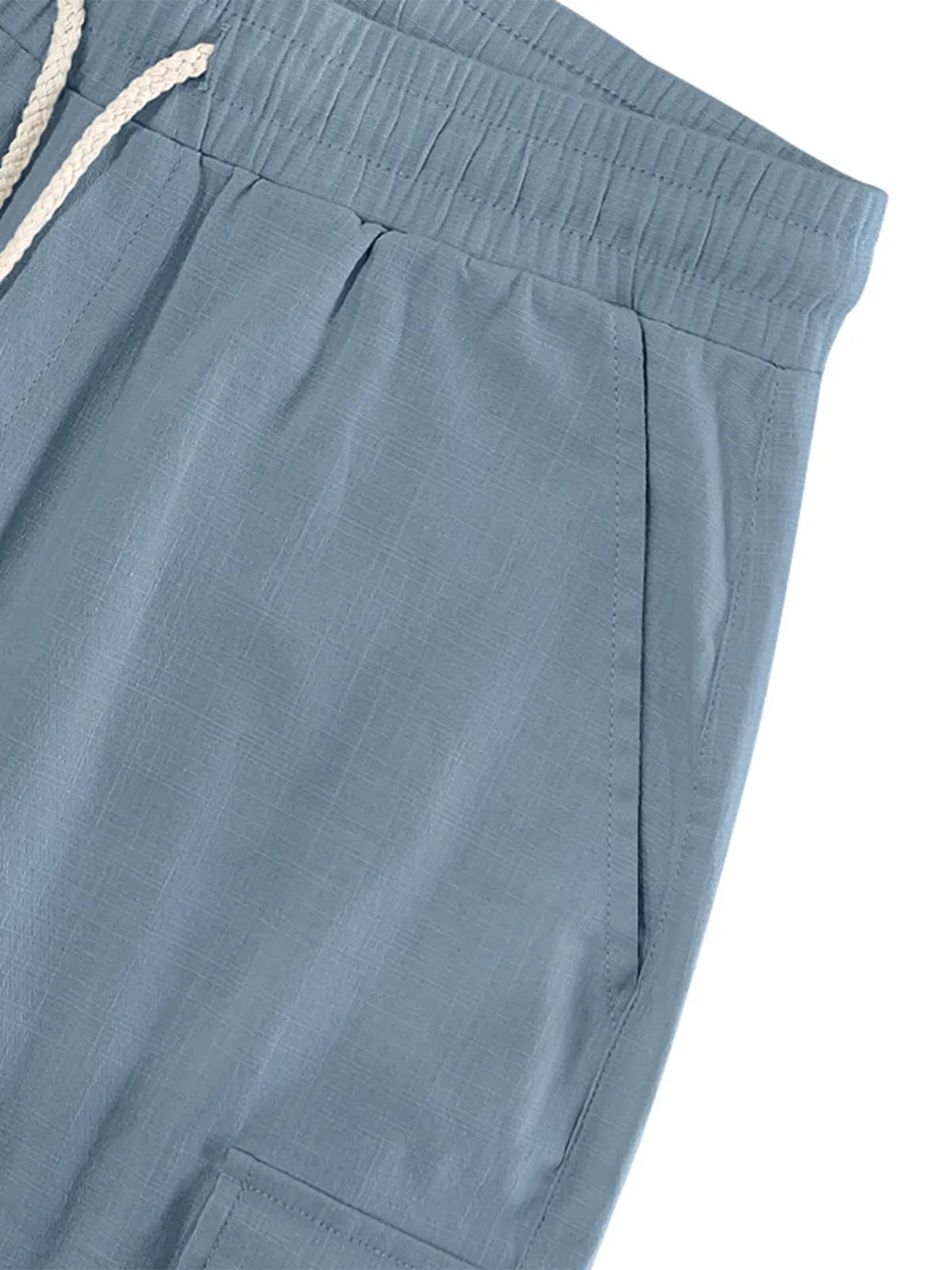 Men's Multi-pocket Cotton Casual Loose Shorts