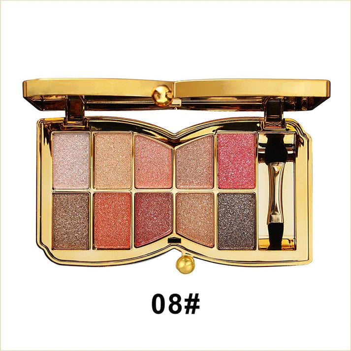 🔥10 Colors Glitter Eyeshadow Palette