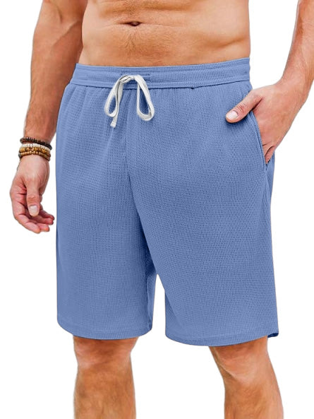 Men's Casual Loose Waffle Beach Shorts