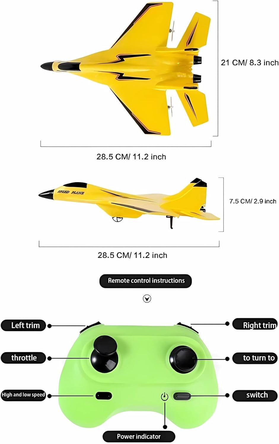 🎁New remote control wireless airplane toy