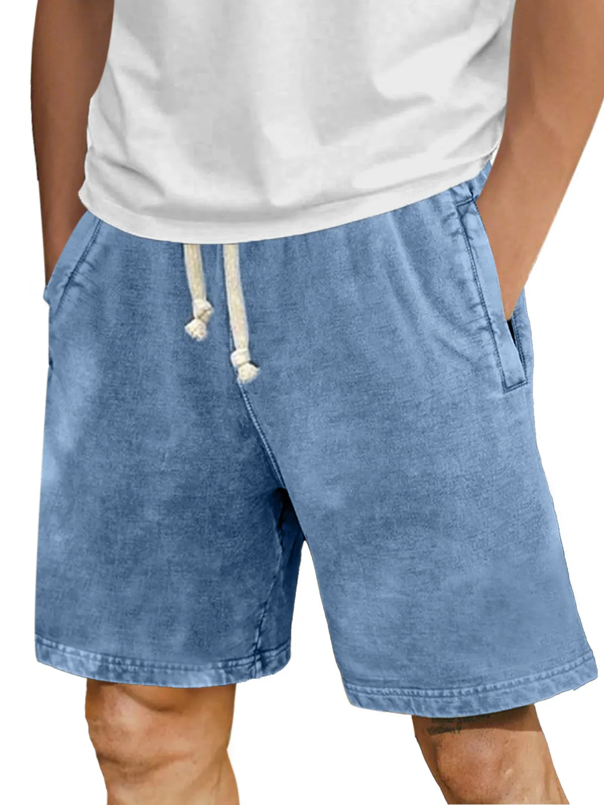 Men's Casual Simple Retro Solid Color Comfortable Shorts