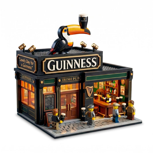 Classic Irish Pub Building Blocks Set
