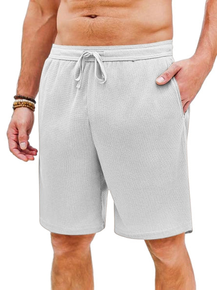 Men's Casual Loose Waffle Beach Shorts