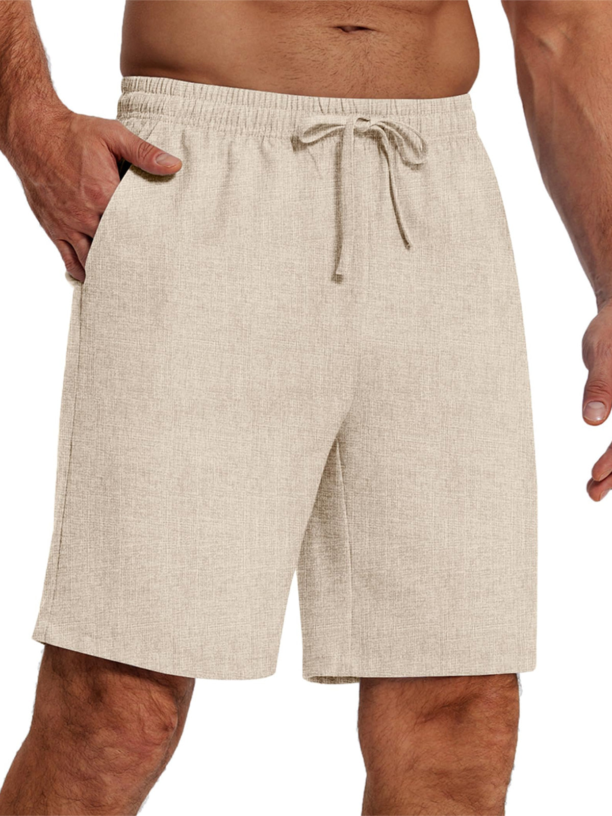 Men's Everyday Casual Drawstring Solid Color Shorts