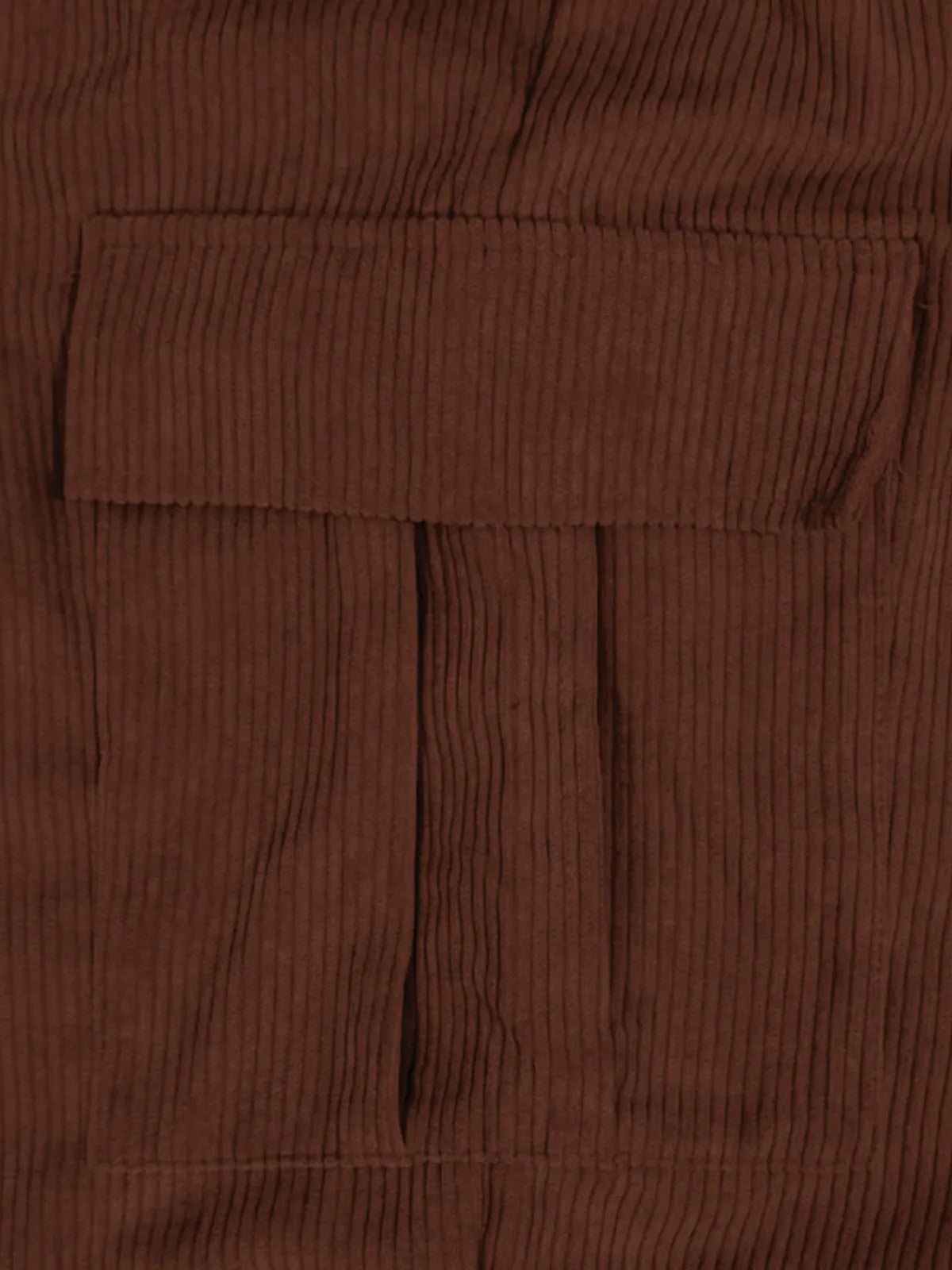 Men's Casual Corduroy Elastic Band Solid Color Trousers