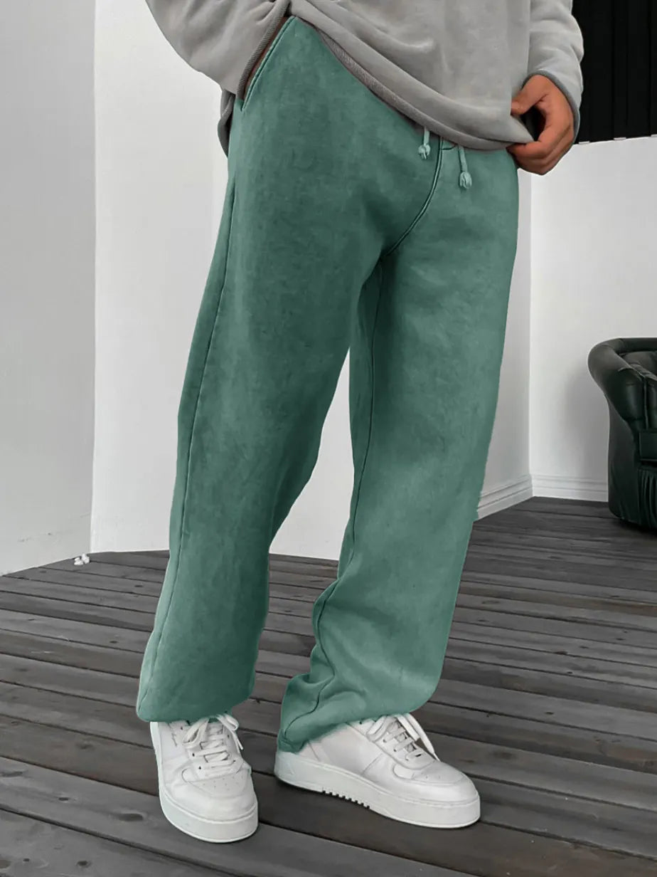 Men's Vintage Distressed Fashionable Thickened Trousers