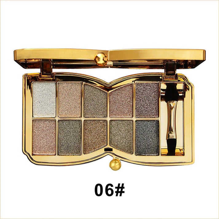 🔥10 Colors Glitter Eyeshadow Palette