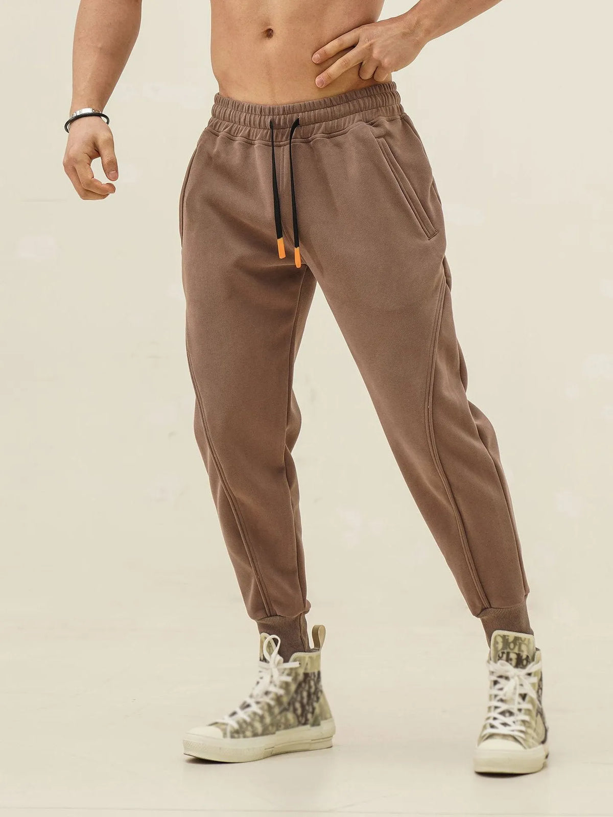 Men's Loose Three-dimensional Patchwork Leggings Trousers