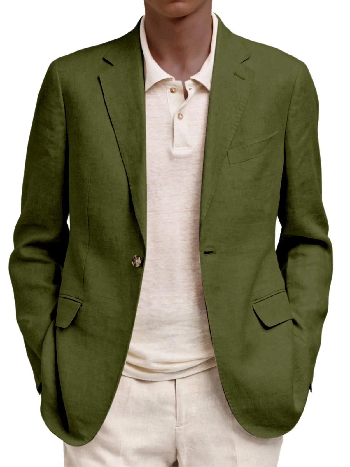 Men's Casual And Comfortable Solid Color Suit Jacket