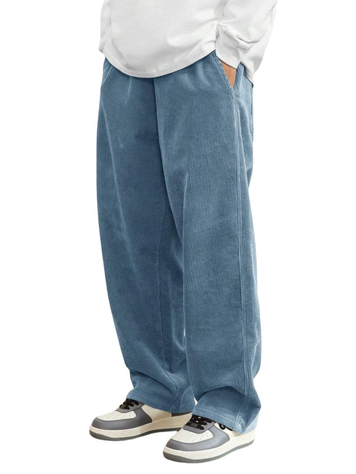 Men's Fashionable Retro Loose Thickened Trousers