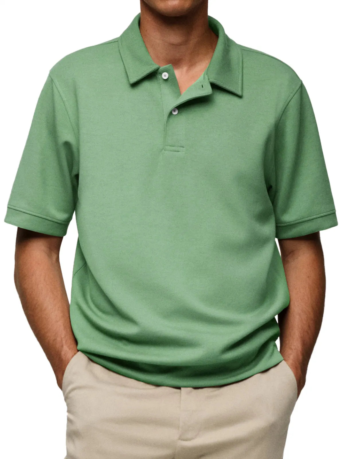 Men's Everyday Casual Lapel Button-Down Short Sleeve POLO Shirt