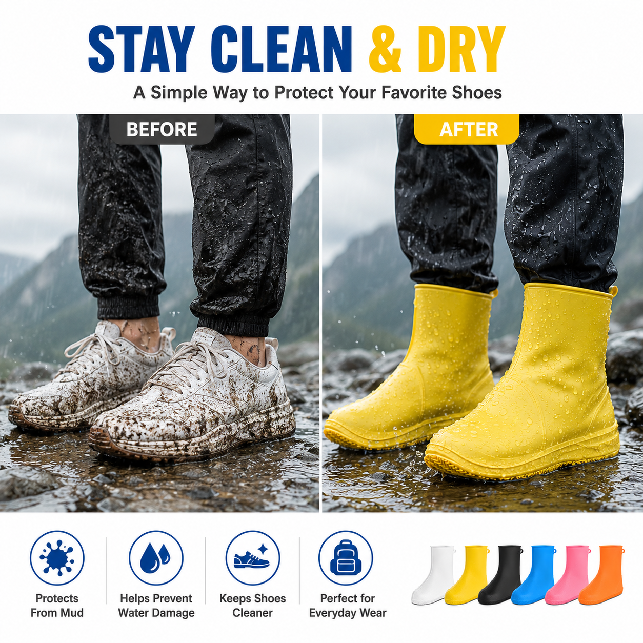Thick Wear-Resistant Waterproof Shoe Cover