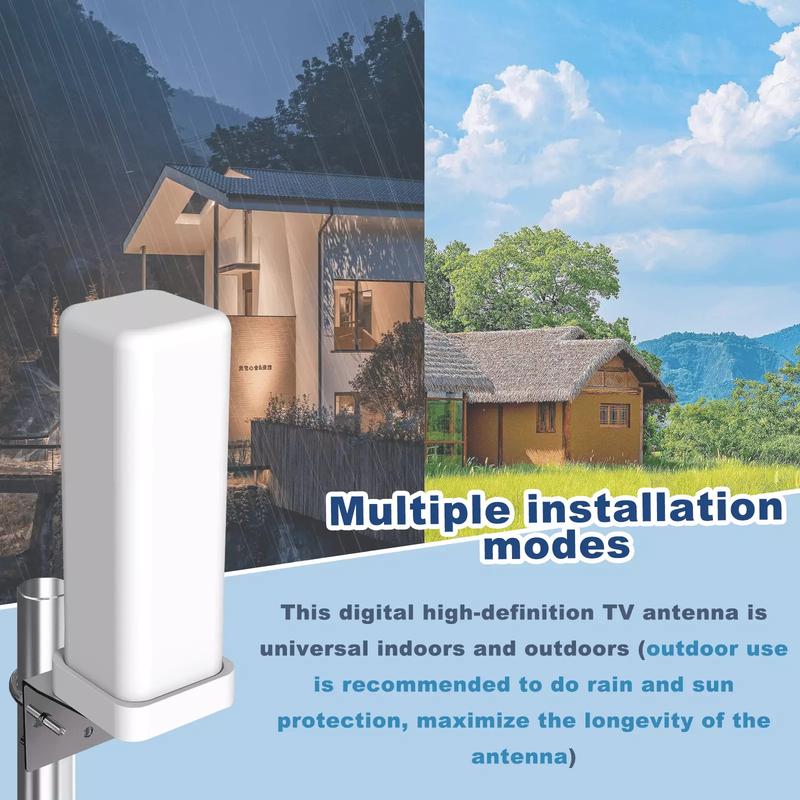 HDTV 1080P Outdoor HD 4K Digital TV Antenna 360° Signal Amplified