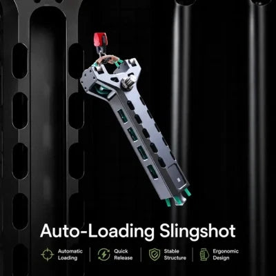 🔥Limited-Time 50% OFF✨Professional Telescopic Aluminum Alloy Auto-Loading Slingshot Full Kit (200 Steel Balls)