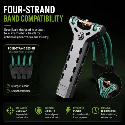 🔥Limited-Time 50% OFF✨Professional Telescopic Aluminum Alloy Auto-Loading Slingshot Full Kit (200 Steel Balls)