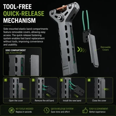 🔥Limited-Time 50% OFF✨Professional Telescopic Aluminum Alloy Auto-Loading Slingshot Full Kit (200 Steel Balls)
