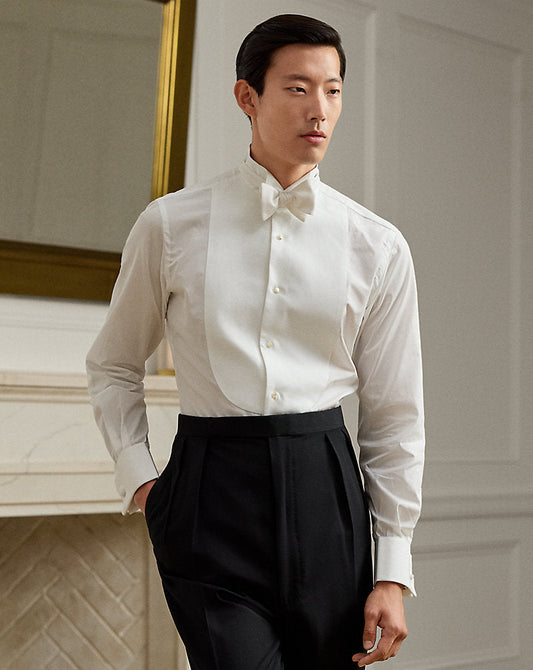 Handmade Wingtip-Collar Poplin Shirt White