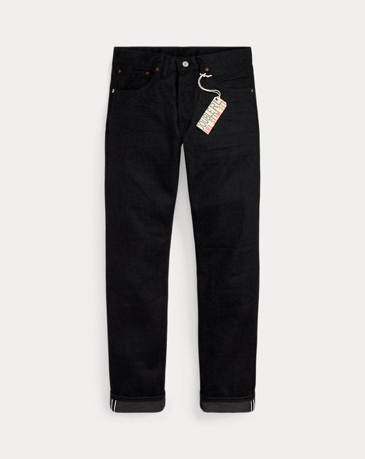 Slim Fit Black Selvedge Jean Black