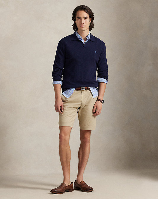 24 cm Stretch Slim Fit Chino Short Classic Khaki