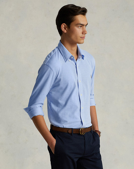 Knit Oxford Shirt Harbour Island Blue