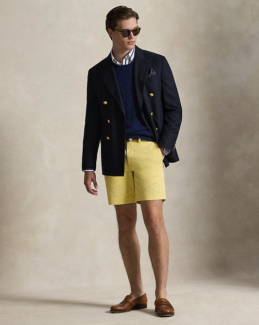 20.5 cm Stretch Straight Fit Chino Short Corn Yellow