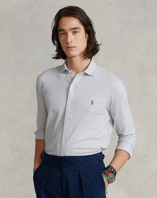 Knit Oxford Shirt Andover Heather