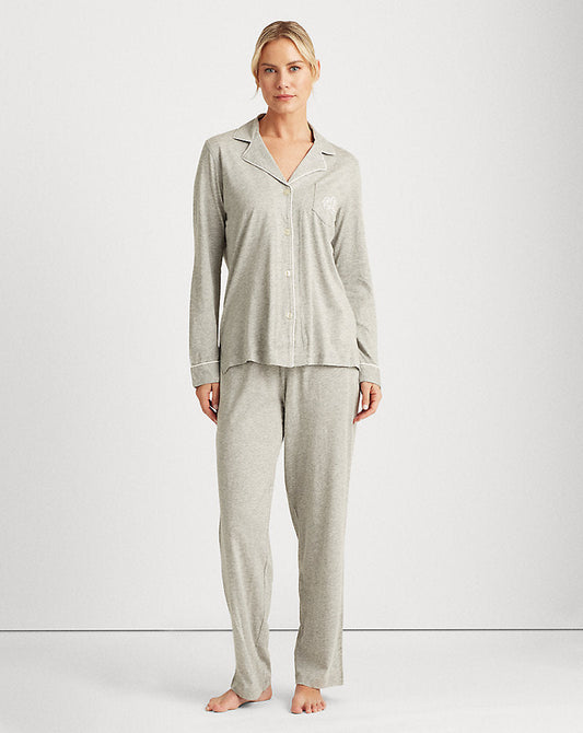 Jersey Sleep Set Grey Heather