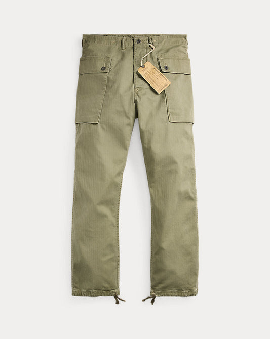Herringbone Field Cargo Trouser Olive