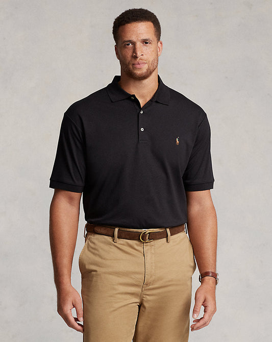 Soft Cotton Polo Shirt Black