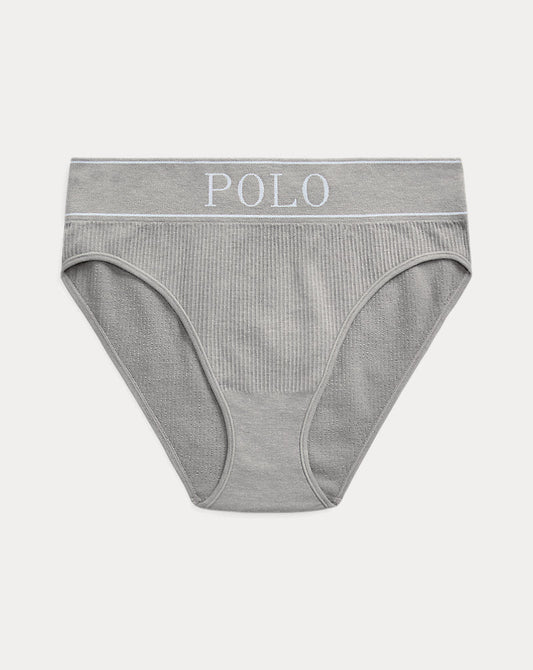 Logo Seamless High-Rise Brief Heather Grey
