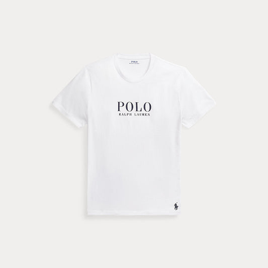 Logo Cotton Jersey Sleep Shirt White