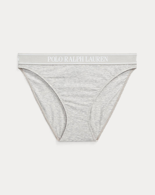 Repeat-Logo Bikini Brief Heather Grey