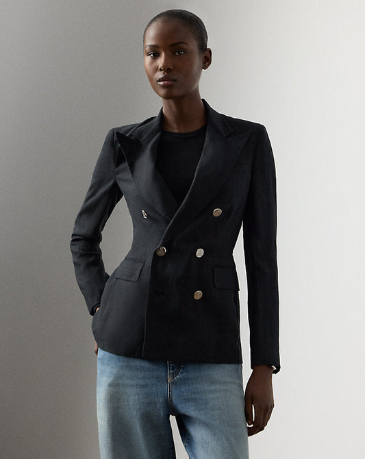 Camden Linen Jacket Black