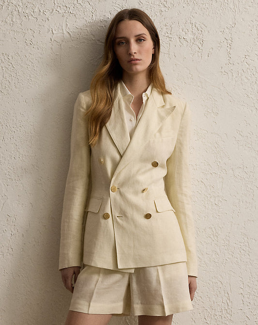 Camden Linen Jacket Lux Cream