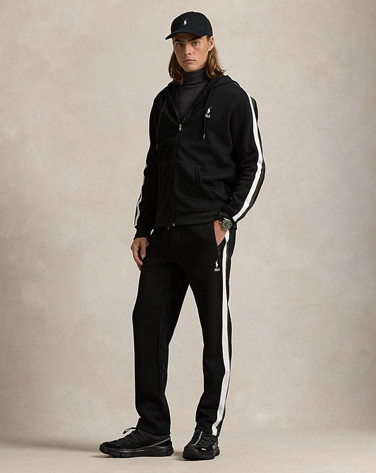 Double-Knit Track Trouser Polo Black Multi