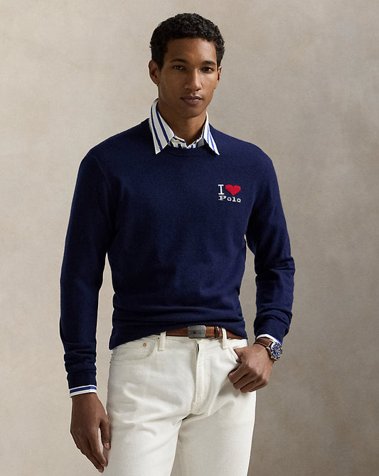 The I Heart Polo Cashmere Jumper Navy Combo