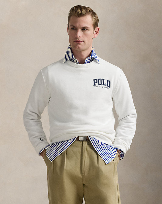 Logo Fleece Sweatshirt White