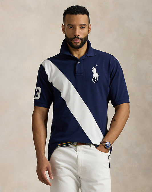Big Pony Mesh Polo Shirt Newport Navy/White